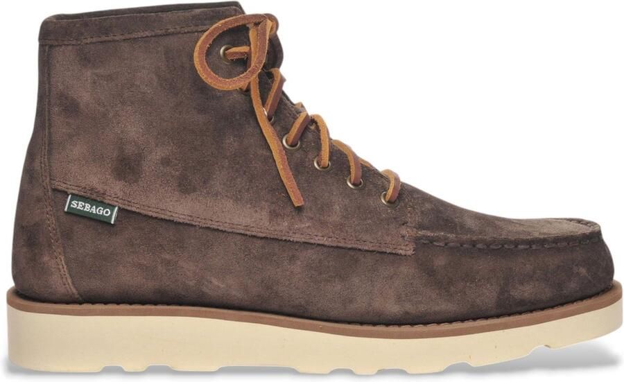 Sebago Heren Tala Mid Oiled Suede Bruin Brown Heren