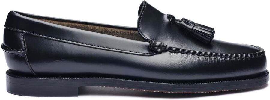 Sebago Tassel Loafer Classic Leather Shoe Wo Black