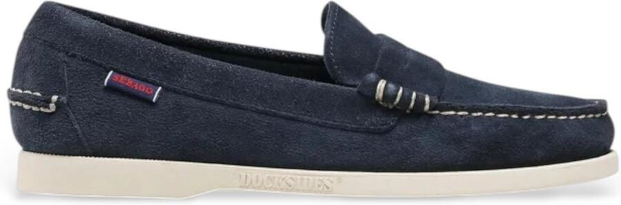 Sebago Schoenen Blauw Dan Boat Flesh Out Loafers Blauw 7111msw - Foto 2