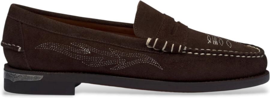 Sebago Dan Dallas Bruin Leren Loafers