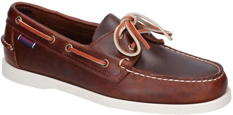 Sebago Docksides Portland Leather Bootschoenen Bruin Man