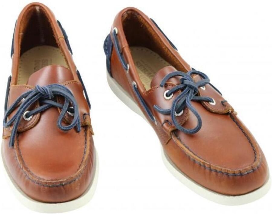 Sebago Dockside Heren Cognac Cogna Navy