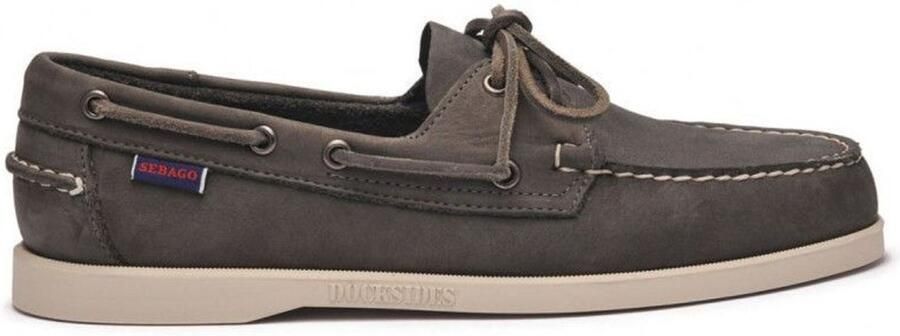 Sebago Docksides bootschoen heren dark-grey )