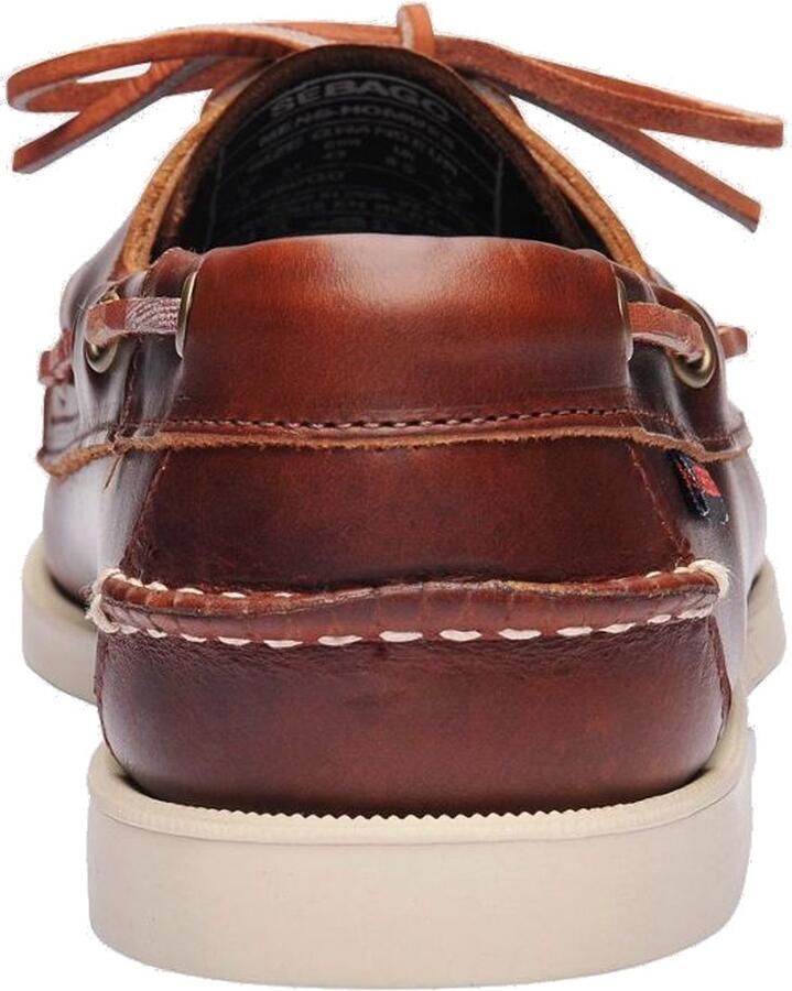 Sebago Docksides Bootsschuh Herren brown oiled waxy leather Größe )