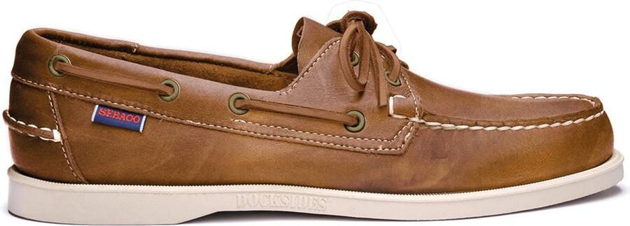 Sebago Docksides heren bootschoen bruin-tan