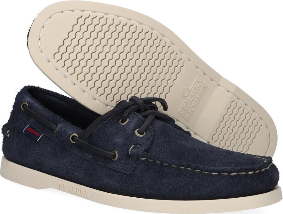Sebago Veterschoen Heren Portland Flesh Out Blue Navy Blauw - Foto 4