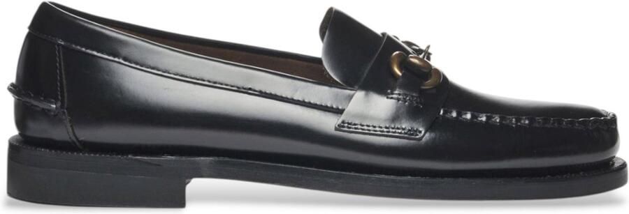 Sebago Handgemaakte leren mocin met OrthoLite -demping Black Heren