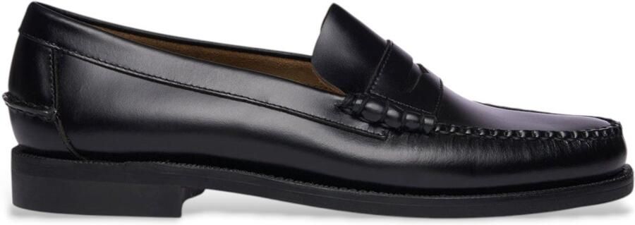 Sebago Klassieke platte schoenen in zwart Black Heren