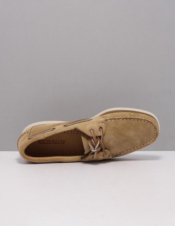 Sebago Bekijk hier de Flesh Out 906 BEIGE CAMEL van by SHUZ veterschoenen heren 906 BEIGE CAMEL Suede - Foto 4