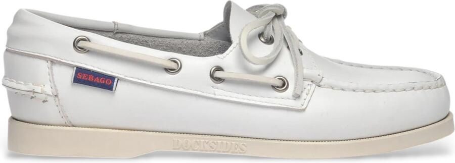 Sebago Witte Bootschoenen Dockside Dames