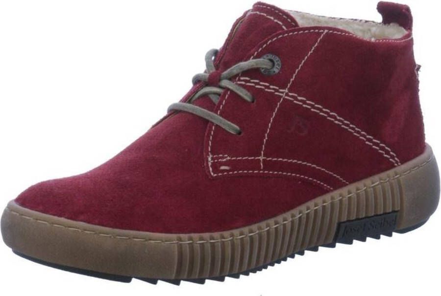 Josef Seibel MAREN~02~~~~~~~~~~~~~~~~~~~~~~ Hoge sneakersVeterlaarzenDames veterschoenenDames sneakersHalf-hoge schoenen Rood