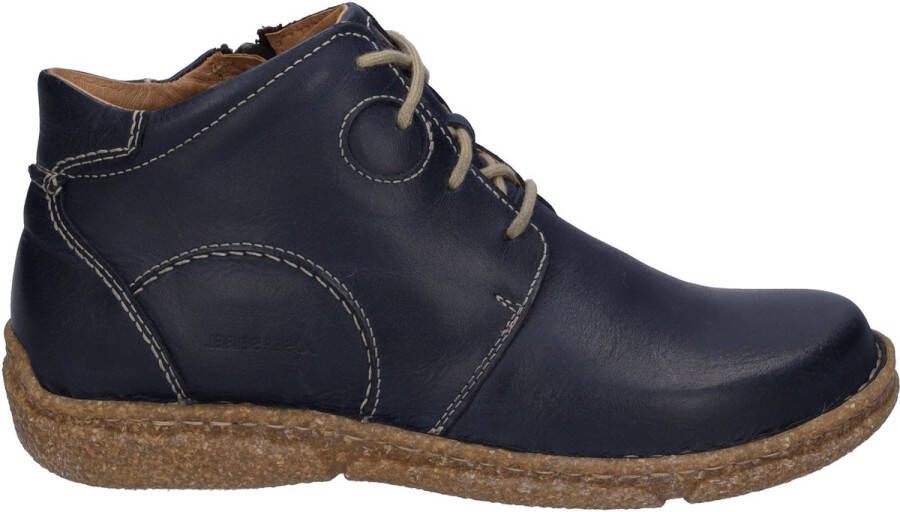 Josef Seibel Hoge veterschoenen NEELE 46 met stijlvolle contrastnaden