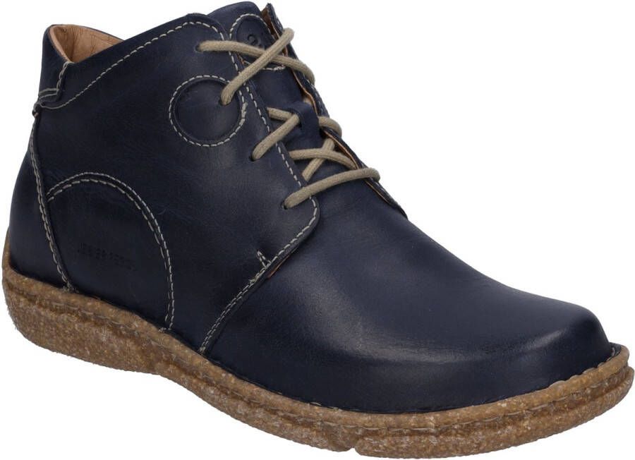 Josef Seibel Hoge veterschoenen NEELE 46 met stijlvolle contrastnaden