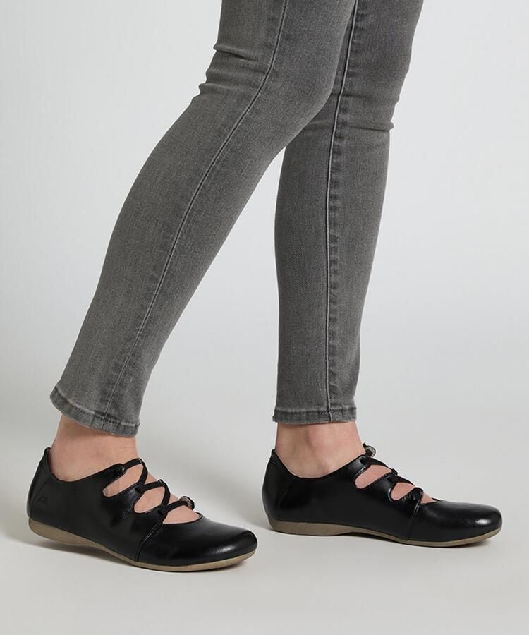 Josef Seibel Ballerina's met riempje Fiona Slippers sandalen comfortschoenen met verfijnde elastische band - Foto 6