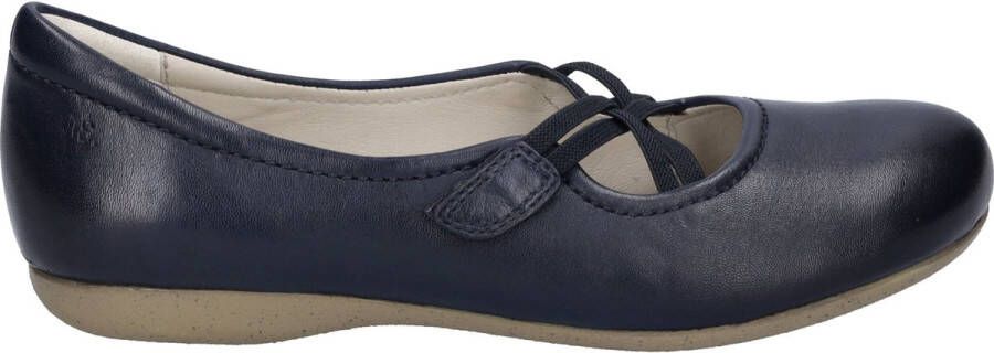 Josef Seibel Ballerina's met riempje Fiona Feestelijke schoen slipper comfortschoen met gekruiste elastiek