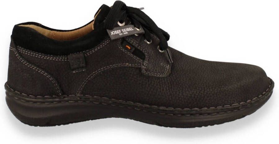 Josef Seibel Zwarte Veterschoenen Black Heren