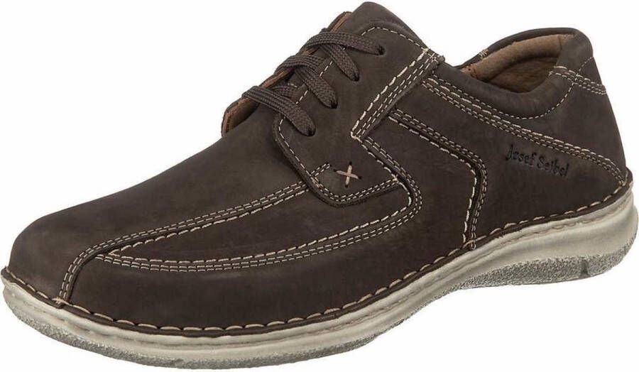Josef Seibel Anthrazit Veterschoenen Brown Heren