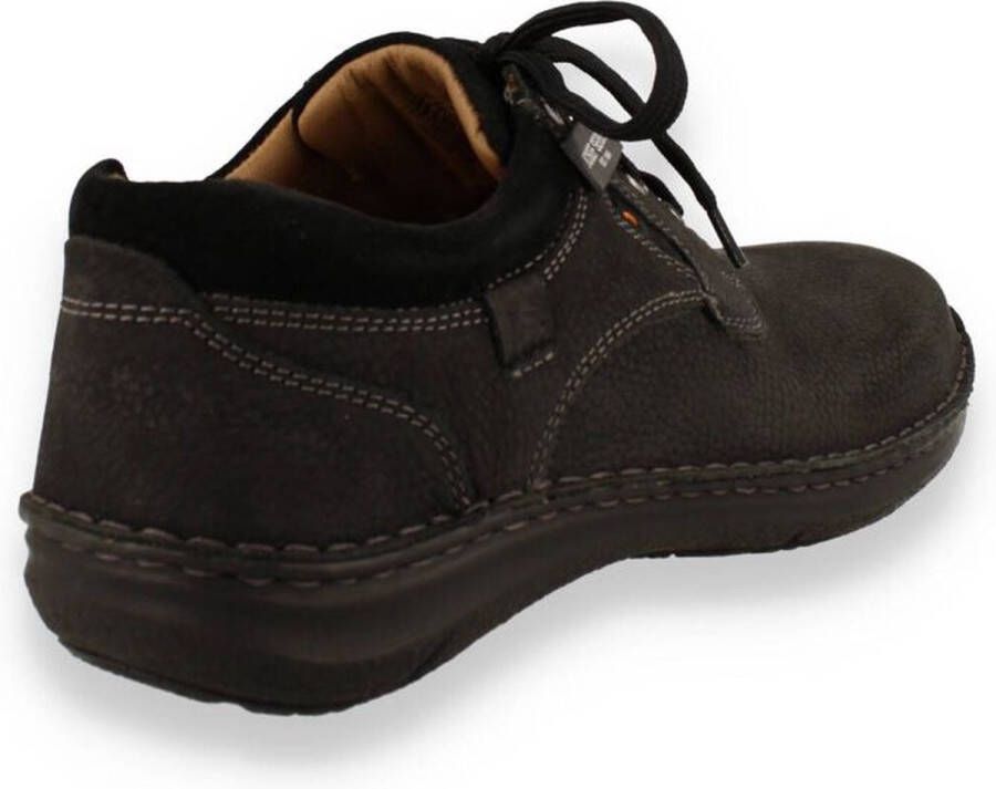 Josef Seibel Zwarte Veterschoenen Black Heren