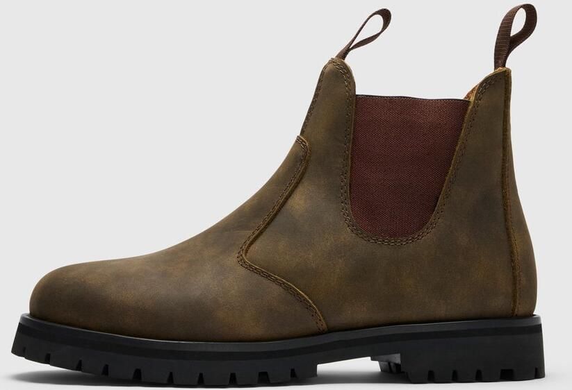 SELECTED chelsea boots Leer met profielzool