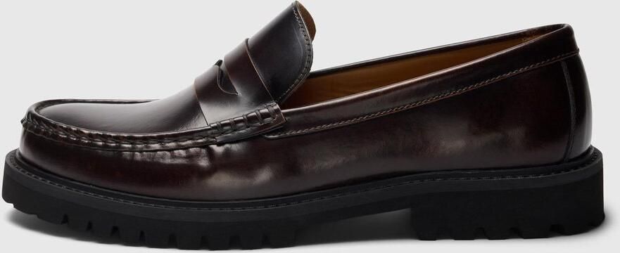 SELECTED Penny loafers Leer