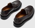 Selected Loafers van echt rundleer model 'BOBBY' - Bruin