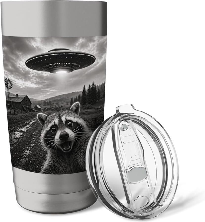 Selfie UFO Buitenaards Wezen Thermobeker