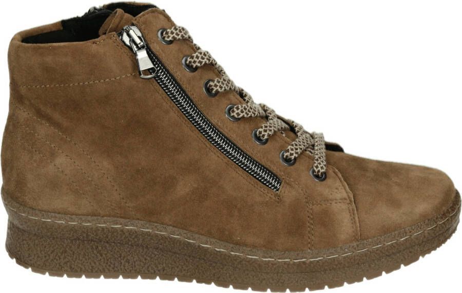 Semler I65163 Volwassenen VeterlaarzenHoge sneakersDames veterschoenenHalf-hoge schoenen Cognac