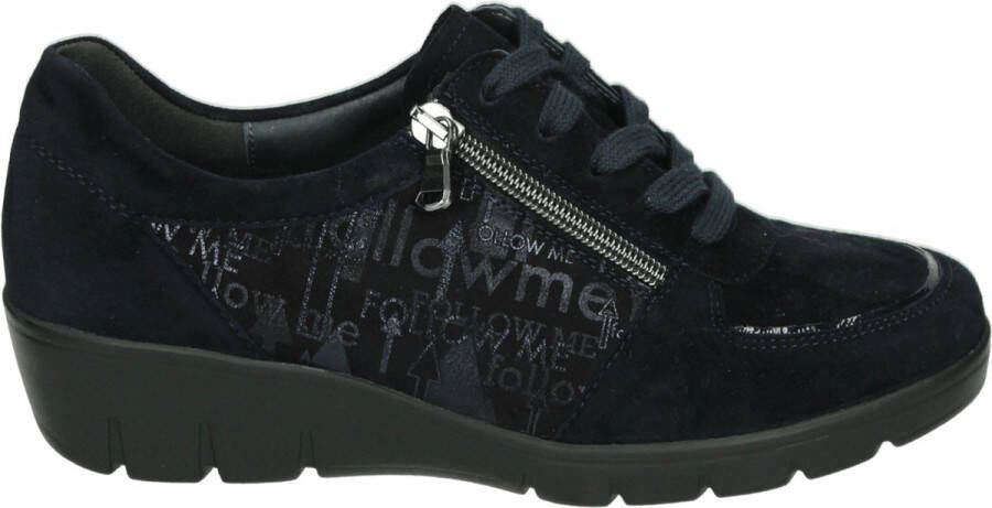 Semler J7085~~~~~~~~~~~~~~~~~~~~~~~~~ Dames veterschoenen Blauw
