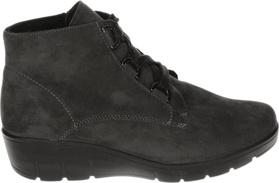 Semler J76353~~~~~~~~~~~~~~~~~~~~~~~~ Hoge sneakersVeterlaarzenDames veterschoenenDames sneakersHalf-hoge schoenen Grijs