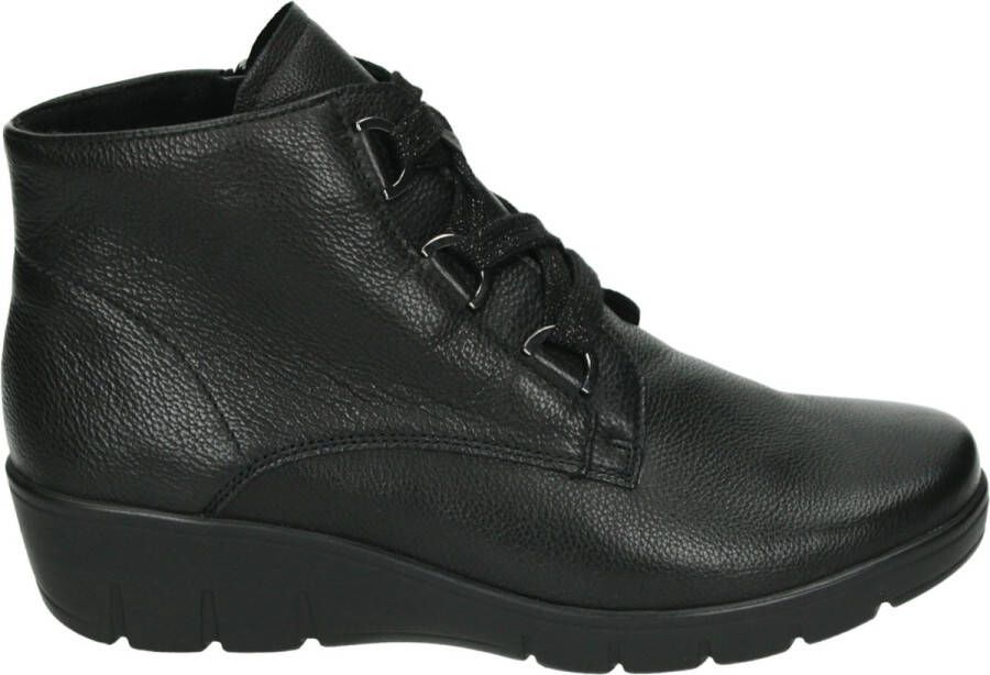 Semler J76353~~~~~~~~~~~~~~~~~~~~~~~~ Hoge sneakersVeterlaarzenDames veterschoenenDames sneakersHalf-hoge schoenen Zwart