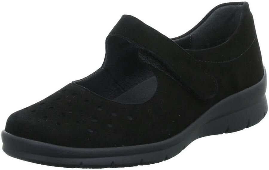 Semler dames veterschoenen zwart