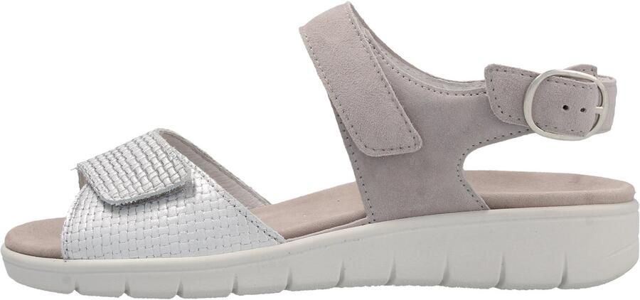 SEMLER Sandaal 'Sandale Damen H3085 Hanna H Weite stone Echtleder in grau' grijs