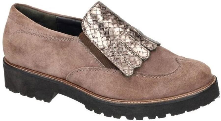 Semler -Dames taupe ballerina's & mocassins