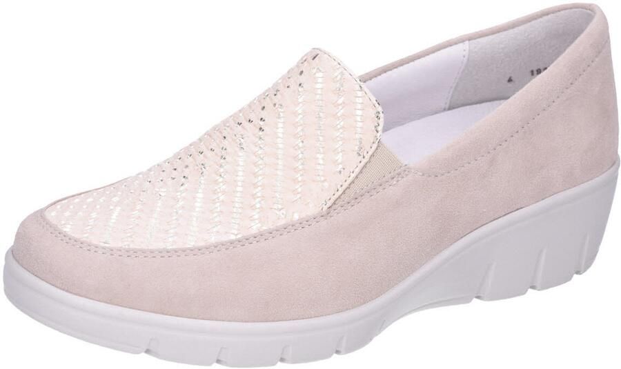 Semler dames veterschoenen beige