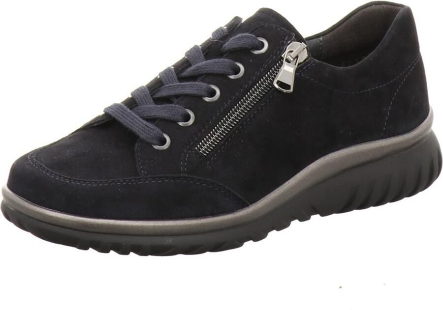 Semler dames veterschoenen blauw