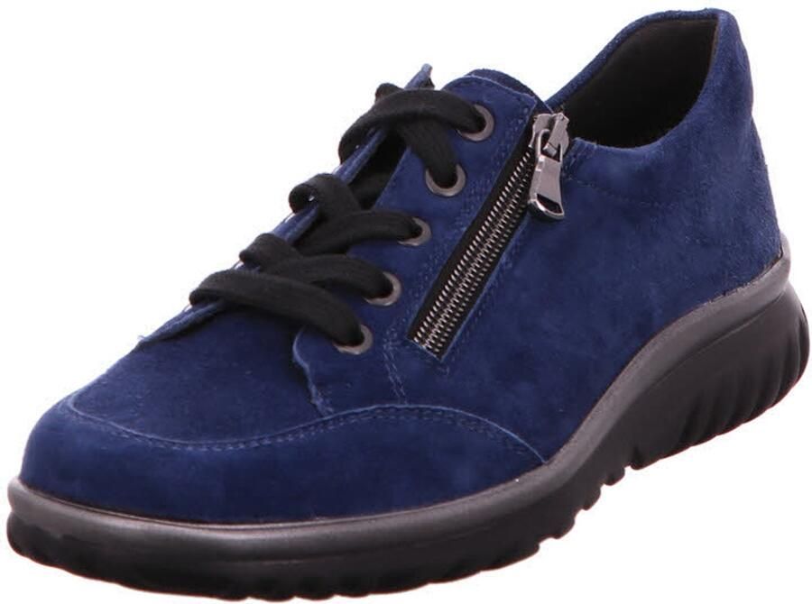 Semler dames veterschoenen blauw