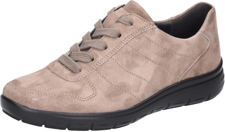 Semler dames veterschoenen taupe