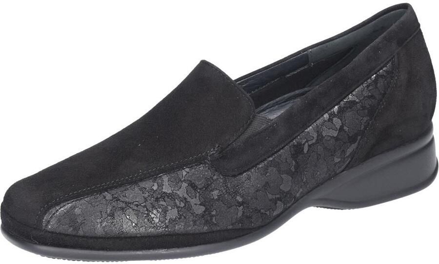 Semler dames veterschoenen zwart