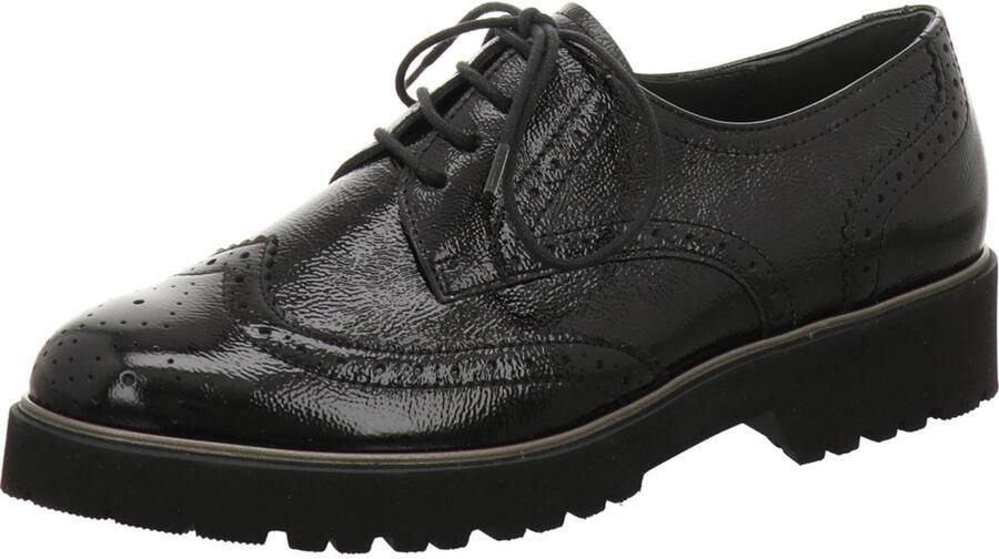 Semler E8107 Elena dames veterschoenen zwart