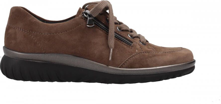 Semler L5135 Volwassenen Dames veterschoenen Kleur Taupe