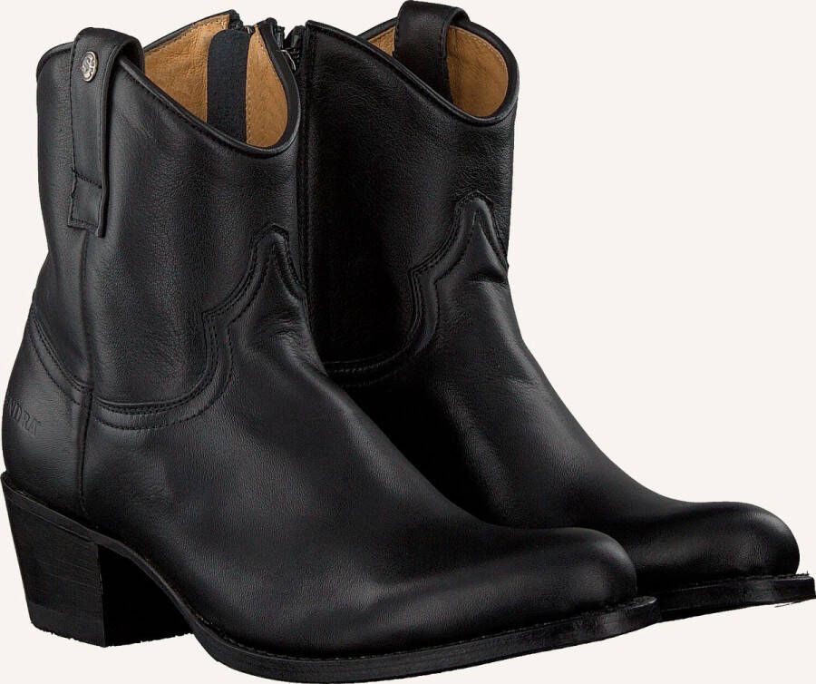 Sendra 16751 Enkellaarsjes Enkelboots met rits Dames Zwart