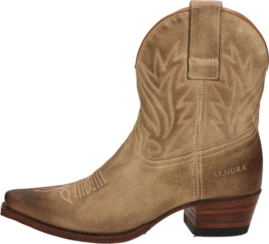 Sendra 16954 Berdy suède cowboylaarzen beige