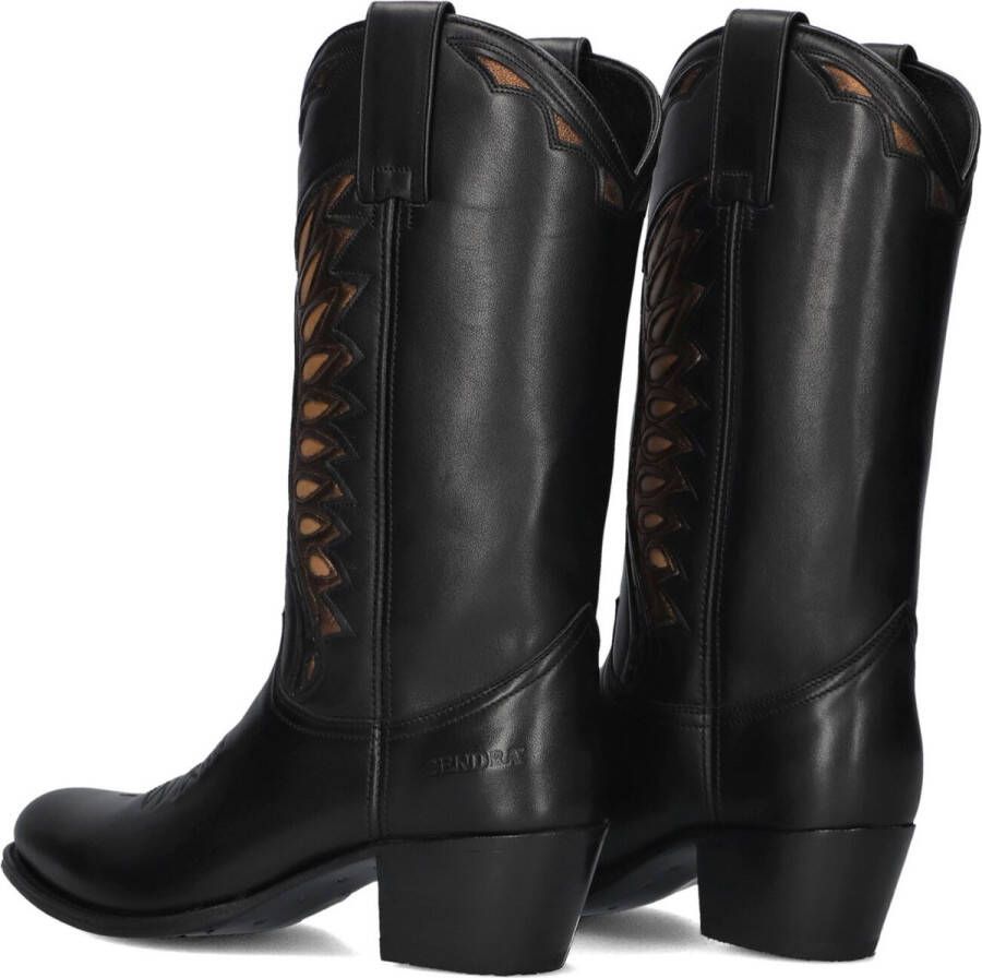 Sendra 18802 Laarzen Leer Dames Zwart