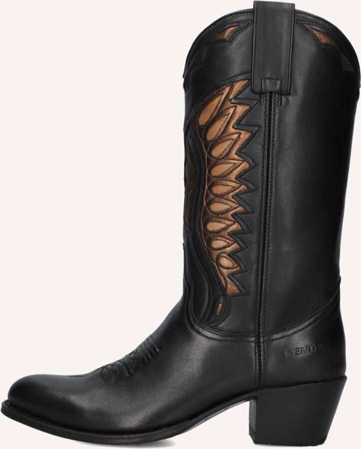 SENDRA Cowboylaarzen Dames 18802 Maat: 35 Materiaal: Leer Kleur: Zwart - Foto 2