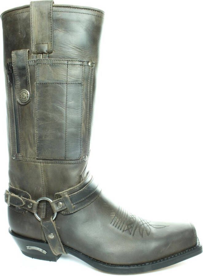 Sendra Boots 3604 Mad dog Seta Graffiet Biker Western Cowboy Laarzen Vierkante Neus Schuine Hak Afneembaar Spoor Zakje Rechte Schacht Treklussen Echt Leer - Foto 1