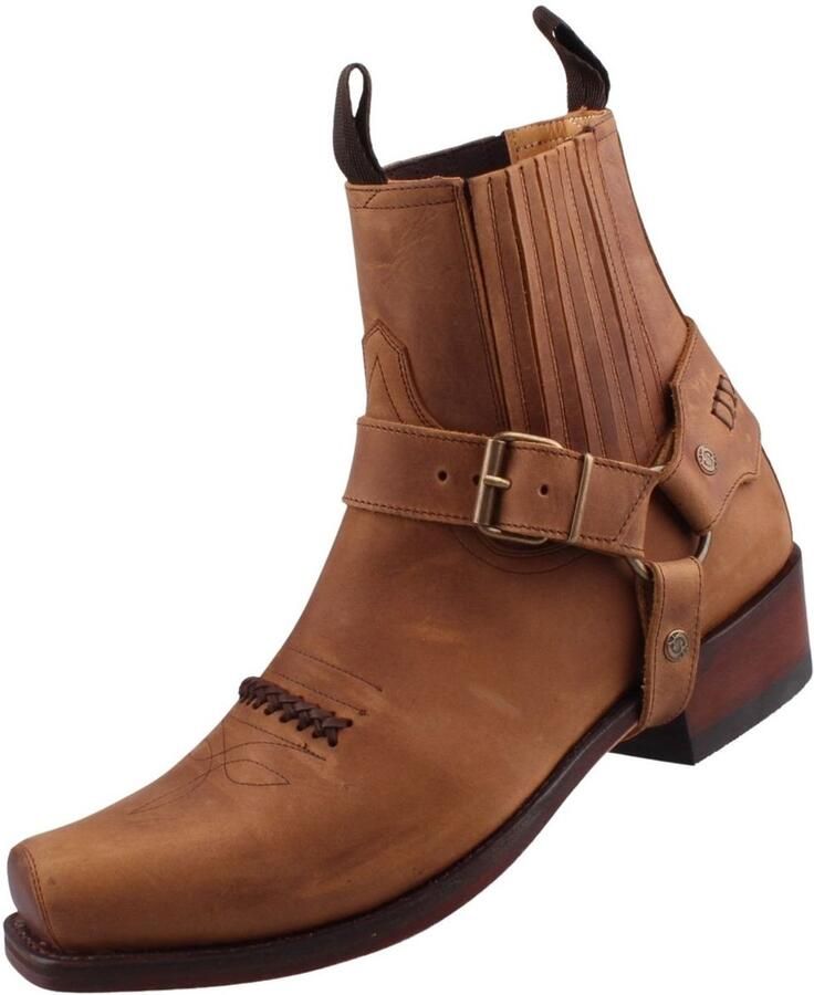 Sendra boots Sendra biker enkellaars 6445 bruin