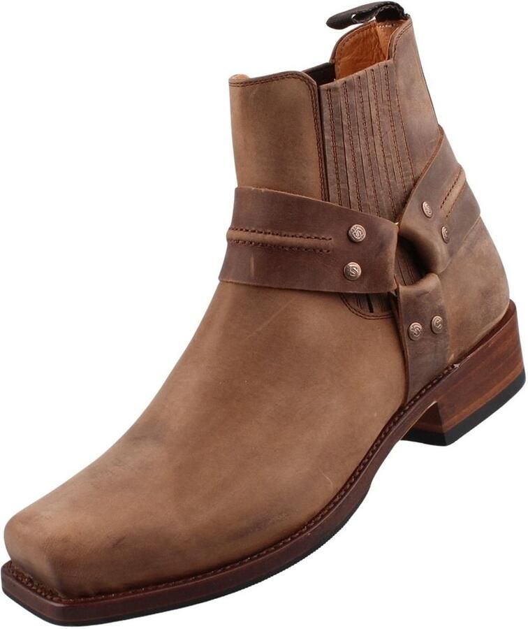 Sendra boots Sendra heren biker enkellaars 13824 bruin