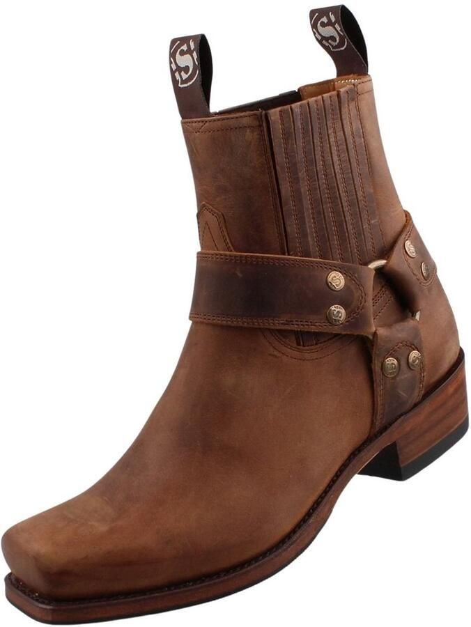 Sendra boots Sendra heren biker enkellaars 8286 bruin