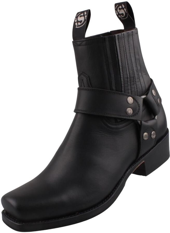 Sendra boots Sendra heren biker enkellaars 8286 zwart