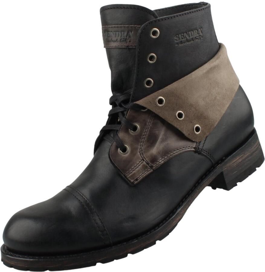 Sendra boots Sendra herenlaars 11934 zwart grijs